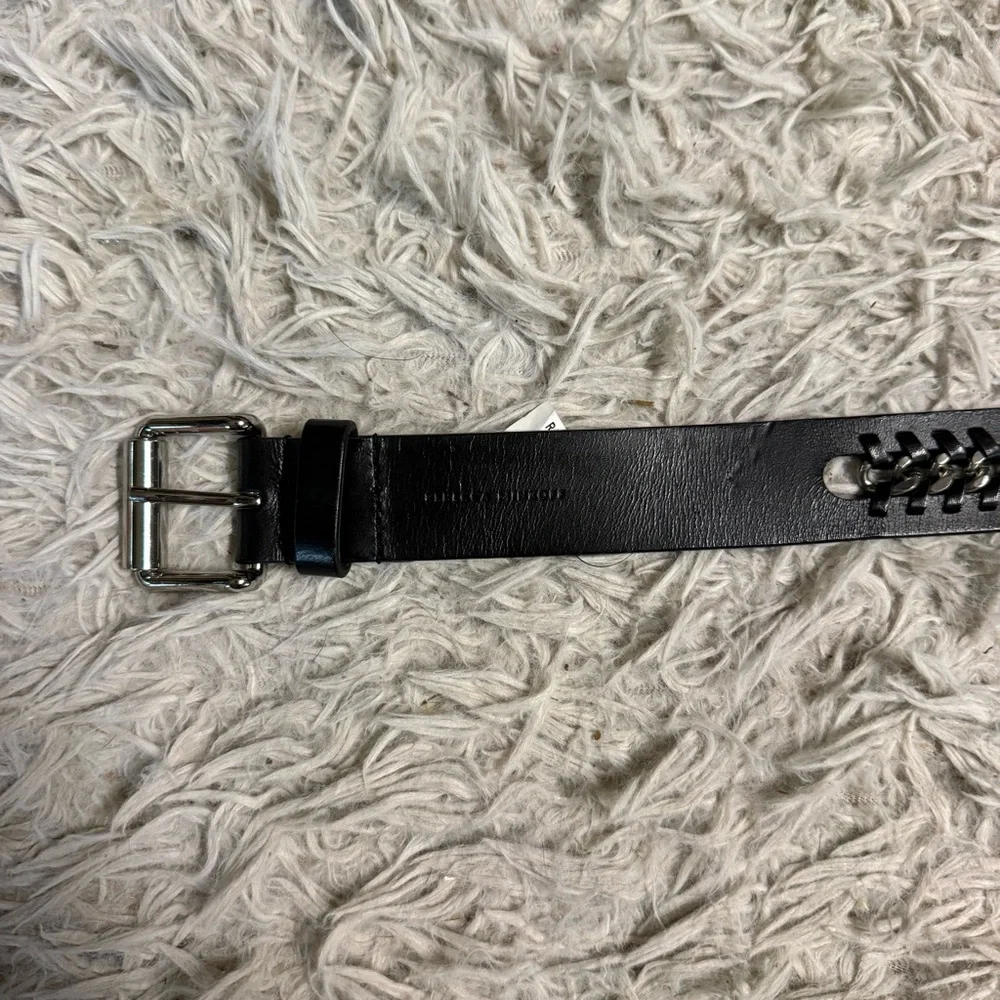Women’s Small Black Leather Rebecca Minkoff Chain Belt. Good Condition. - Picture 3 of 5